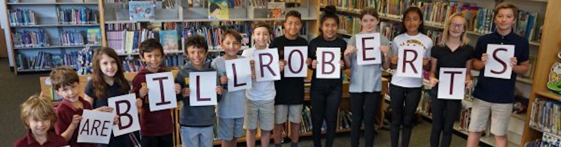 Students with signs